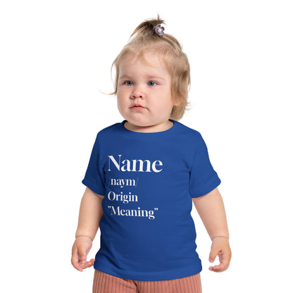 Camiseta de bebé con nombres de Essence