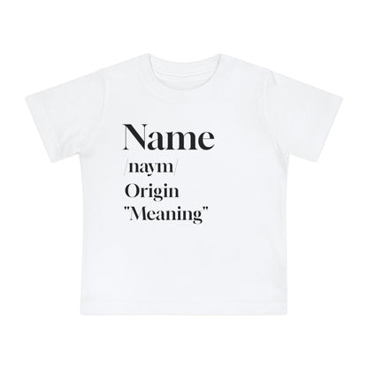 Camiseta de bebé con nombres de Essence