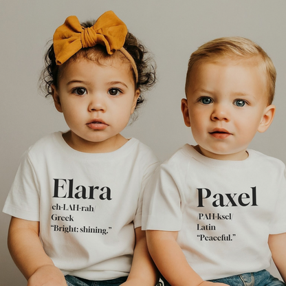 Essence Names Baby T-Shirt